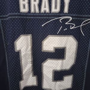 Tom Brady Gildan Heavy Cotton Dark Blue Tee 2015 Stitched Numbers